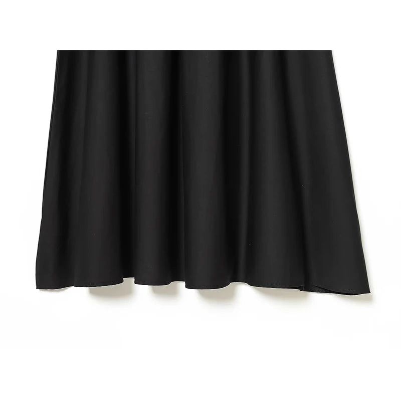 Elegant Black Long Tank Dress