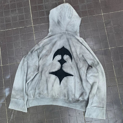 Sudadera con capucha grande de estilo gótico vintage