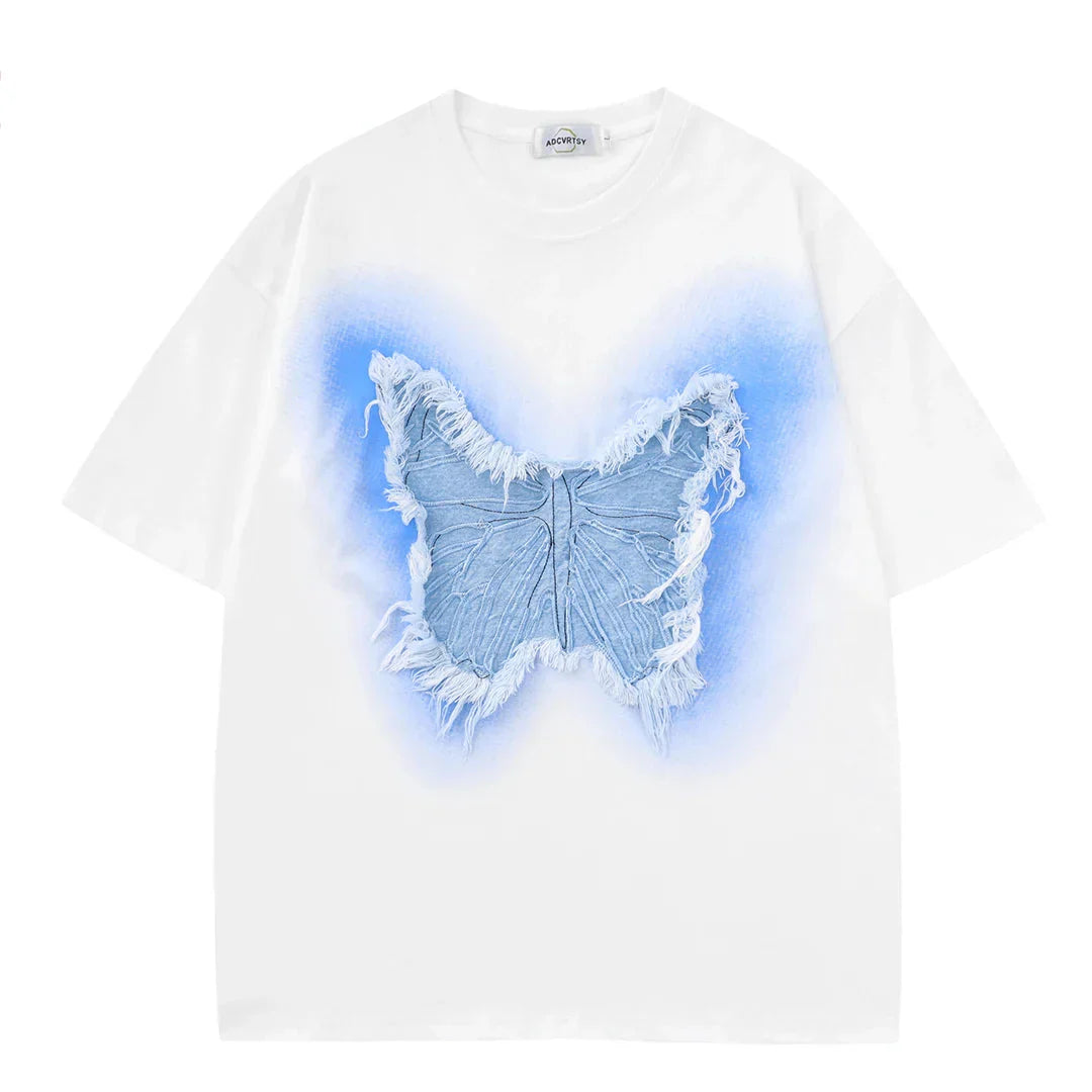 Butterfly Tassel Patch T-Shirt