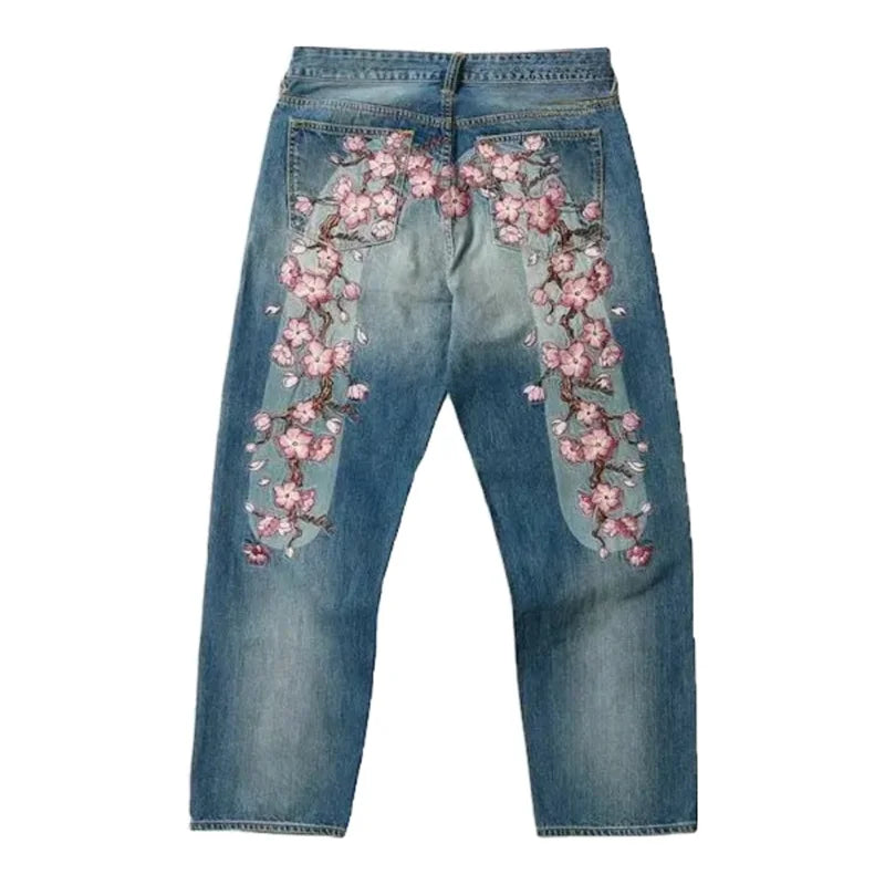 Cherry Blossom Straight Leg Jeans