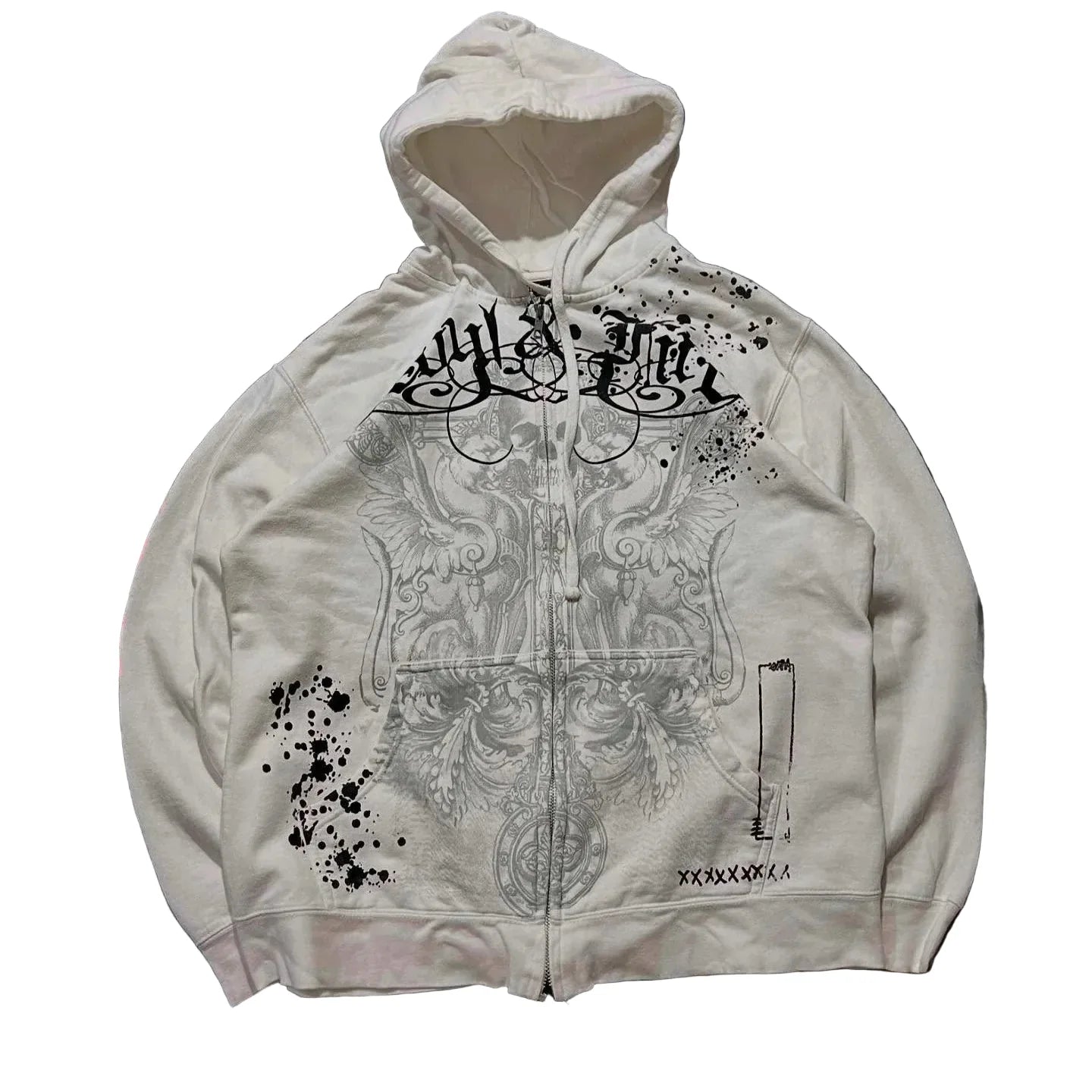 Retro Gothic Zipper Hoodie