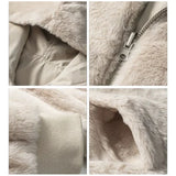 Thick Faux Rabbit Fur Jacket