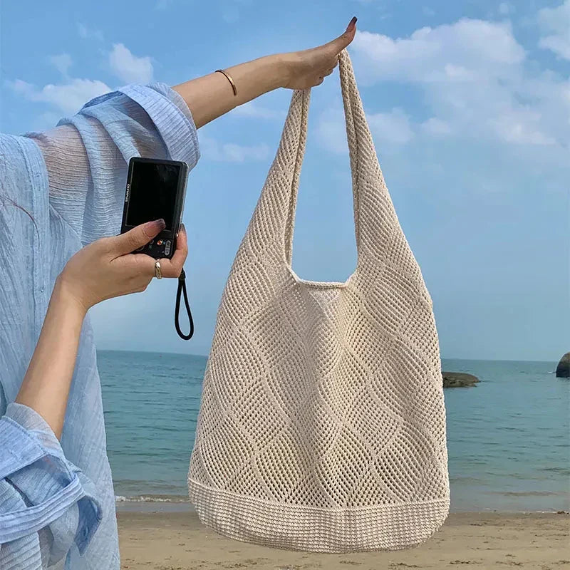 Retro Handgefertigte Häkeltasche für Damen