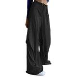 Parachute Solid Color Elegant Wide Leg Pants
