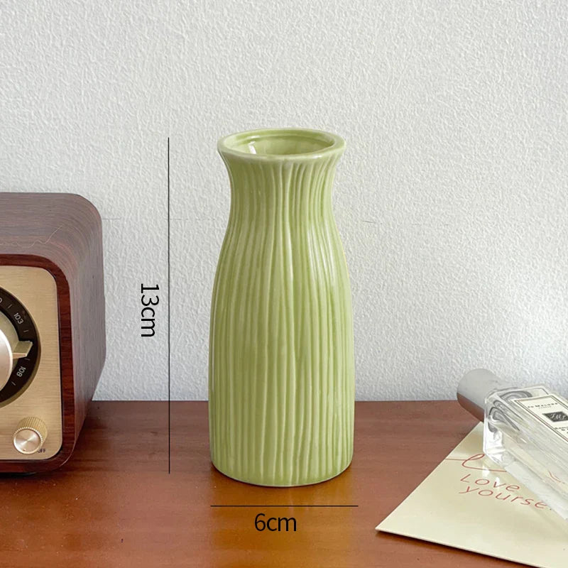 Minimalist Aesthetic Pastel Flower Vintage Vase