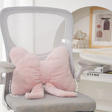Pink Bow Ribbon Couch Pillow