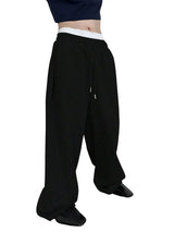 Solid Color Baggy Leags Sweatpants