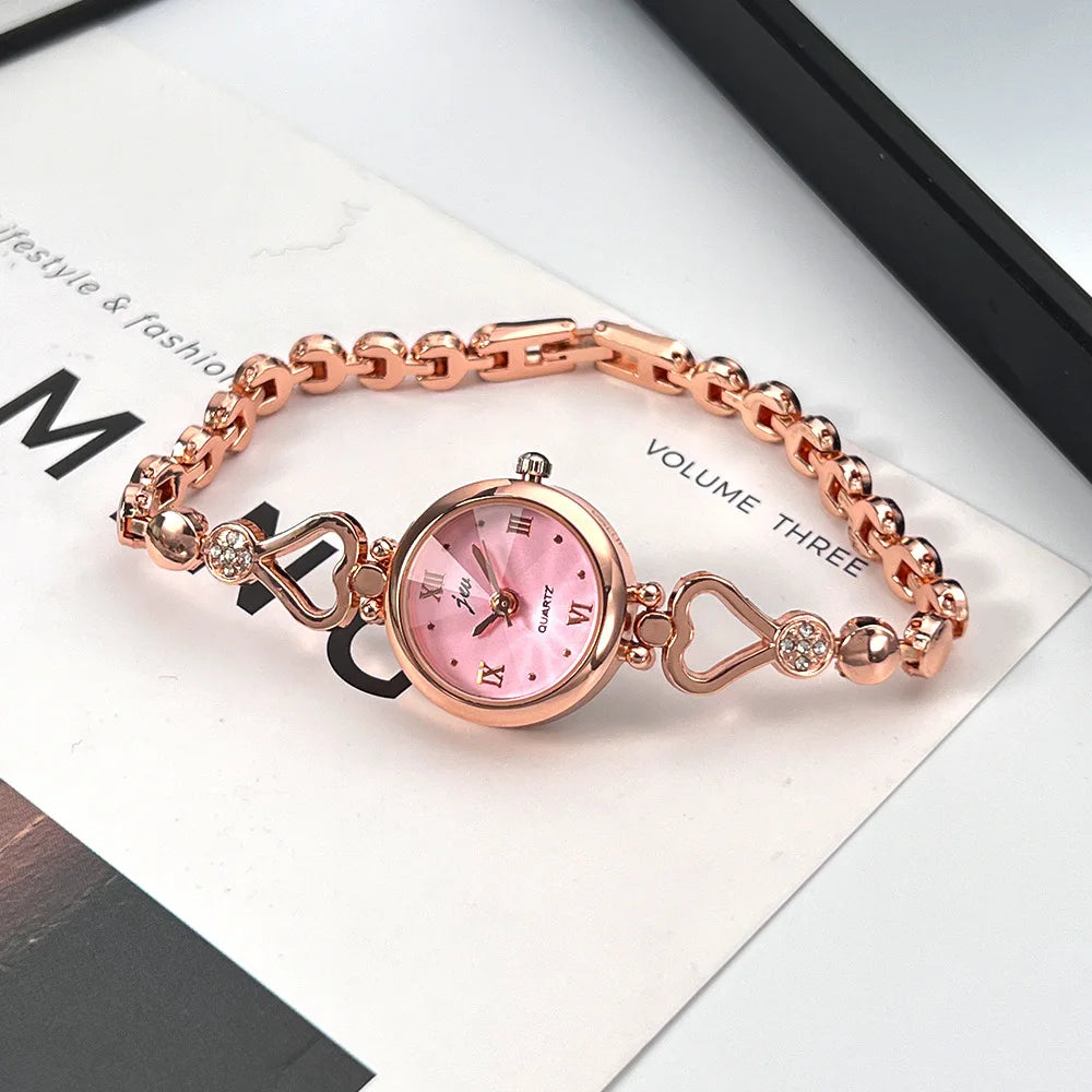 Women Exquisite Heart Bracelet Watch