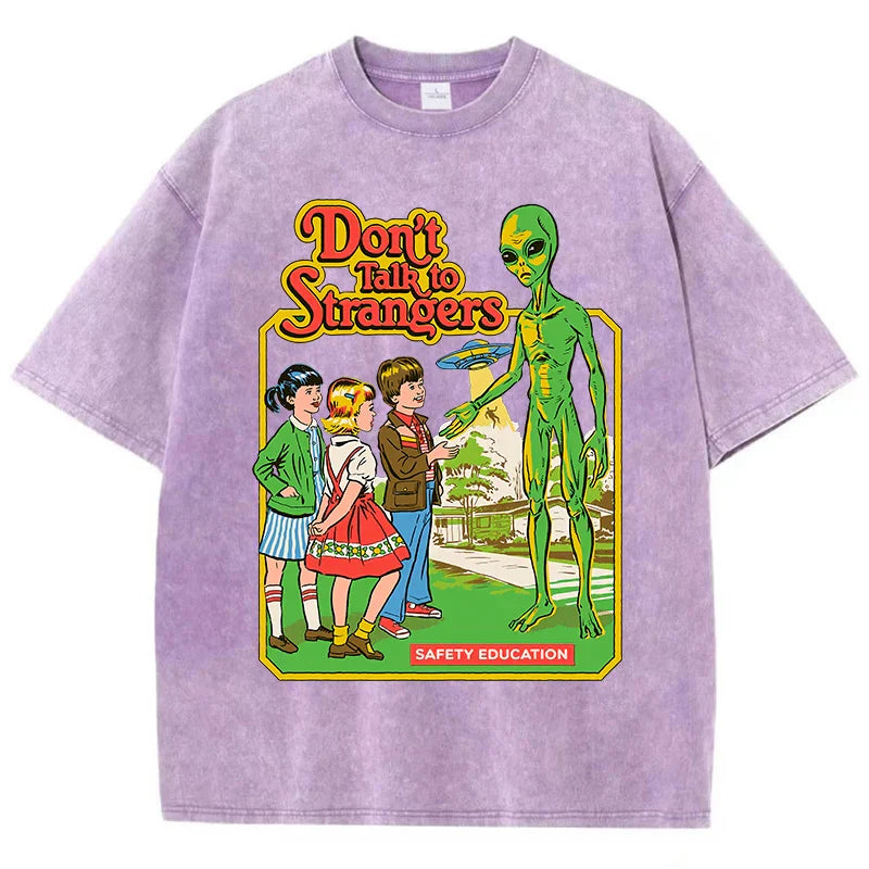 Alien Cartoon Casual T-shirt