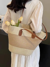Large Basket Shape Shoulder Bag