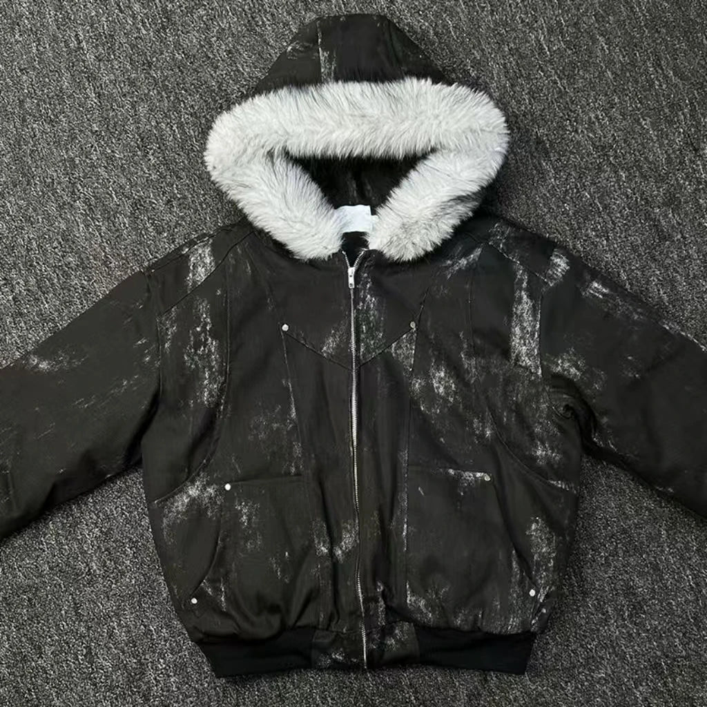 Faux Furr Thickened Zip Up Hoodie