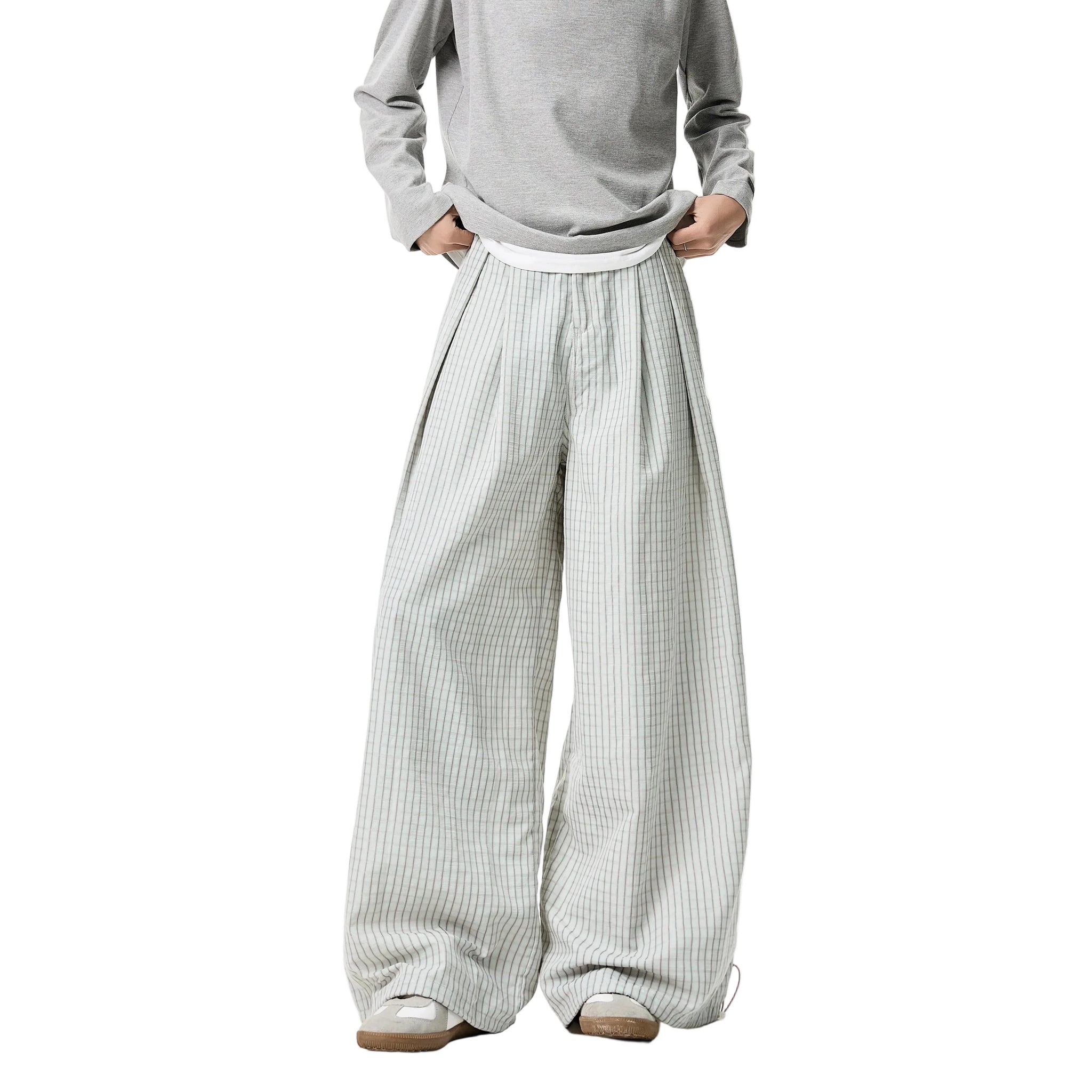 Gestreifte weite Hose