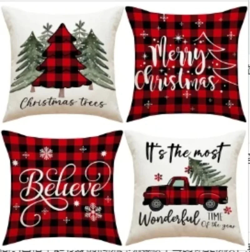 Vintage Christmas Pillow Covers