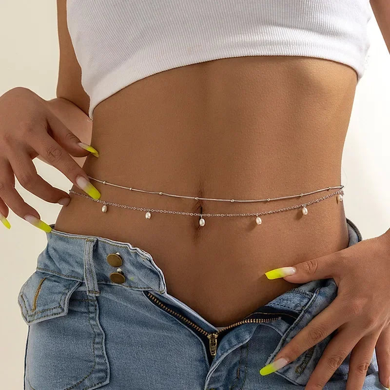 Pearl Summer Vintage Body Chain