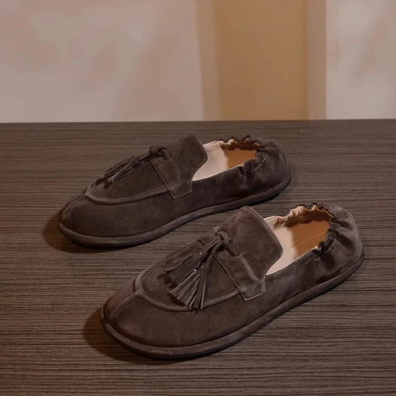 Leather Casual Pumps Spring Shoes