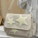 Star Print Patchwork Shoulder Bag