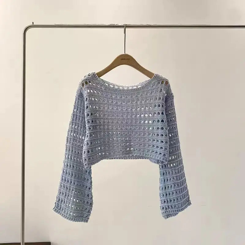 Crochet Fishnet Crop Top