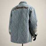 Diamond Stitch Denim Jacket