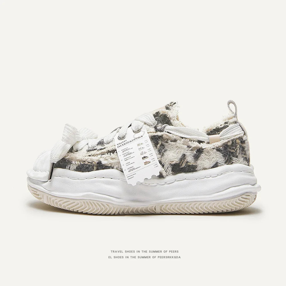 Retro Destroyer School Sneakers for Couples
