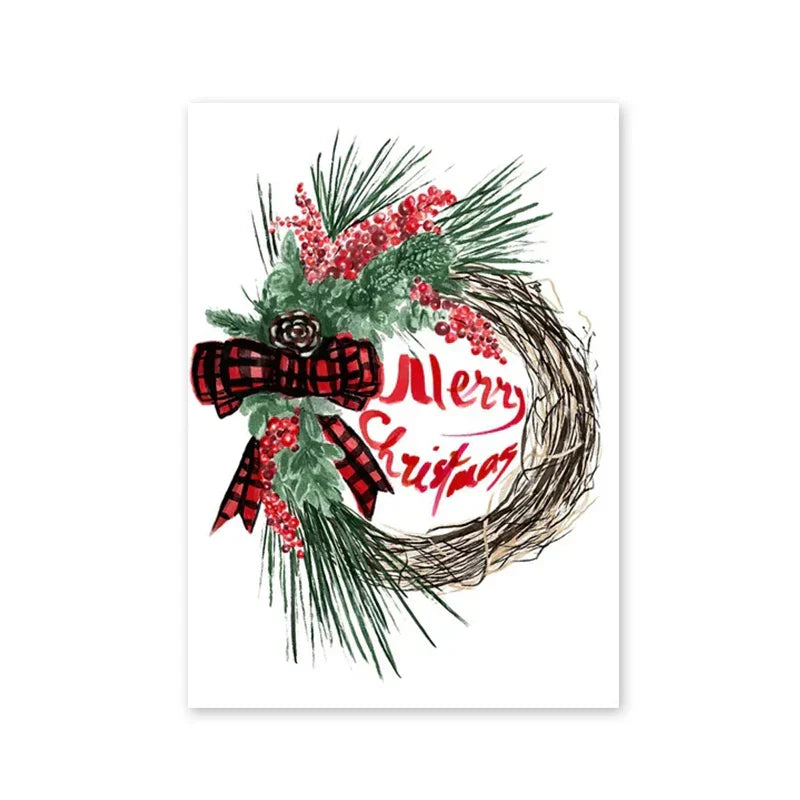Merry Christmas Cartoon Santa Poster