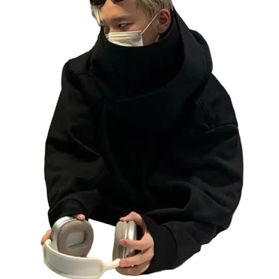Korean Style Covered Face Hoodie