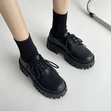 Corporate Girlie Black Leather Shoes