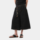 Retro American Loose Fit Cropped Jort