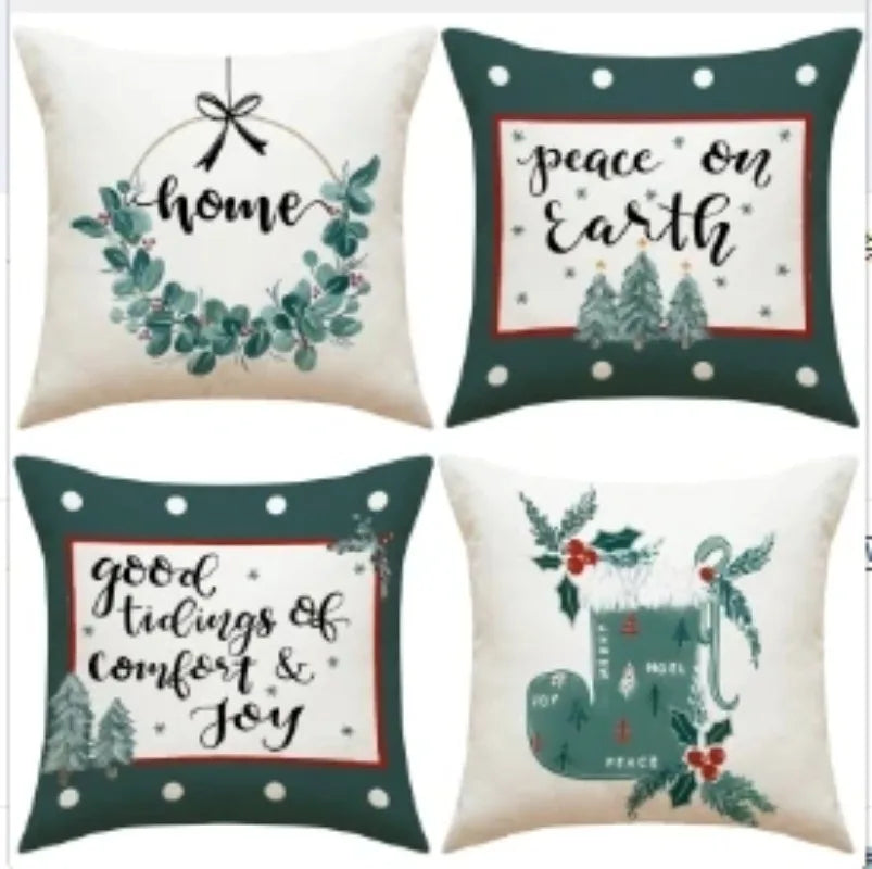 Vintage Christmas Pillow Covers