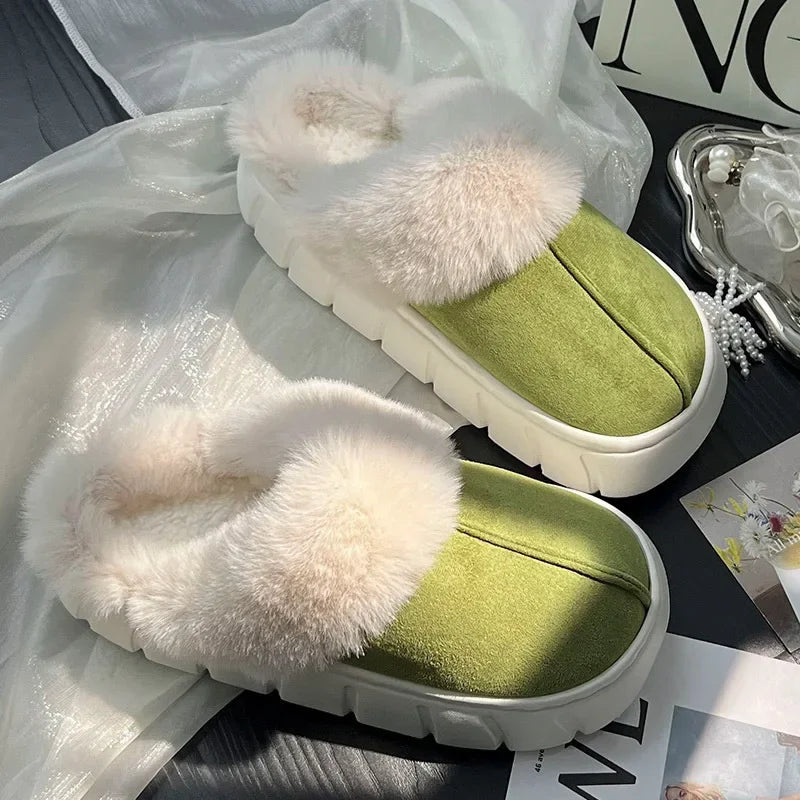 Indoor Fluffy Thick Sole Uggs Slippers