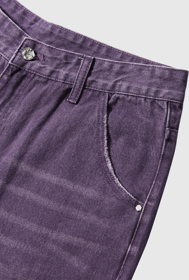 Rosa Hose mit geradem Bein für die High Street
