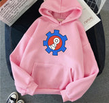 Vibrant Yellow Anime Skater Hoodie