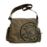Bolso bandolera grande de lona vintage