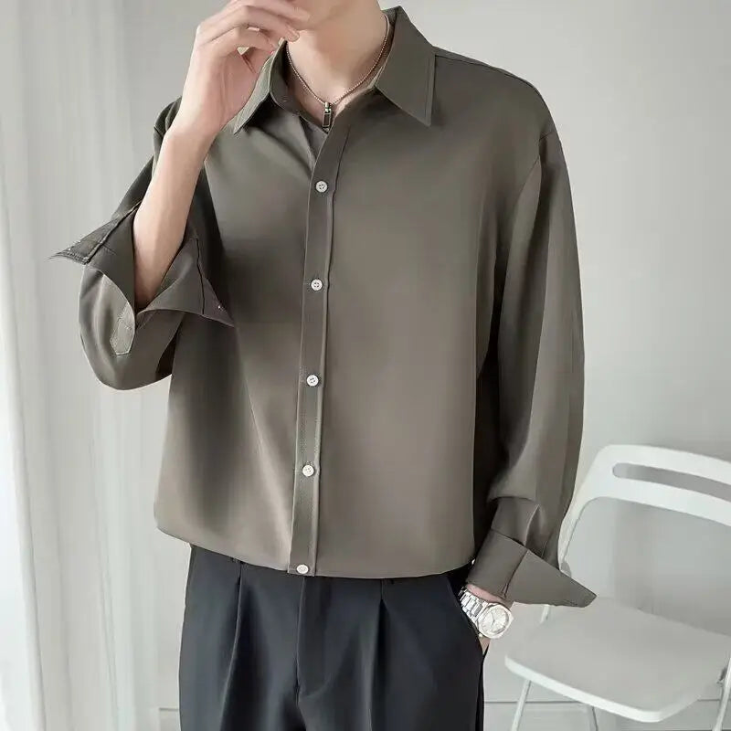 Korean Style Long Sleeve Shirt