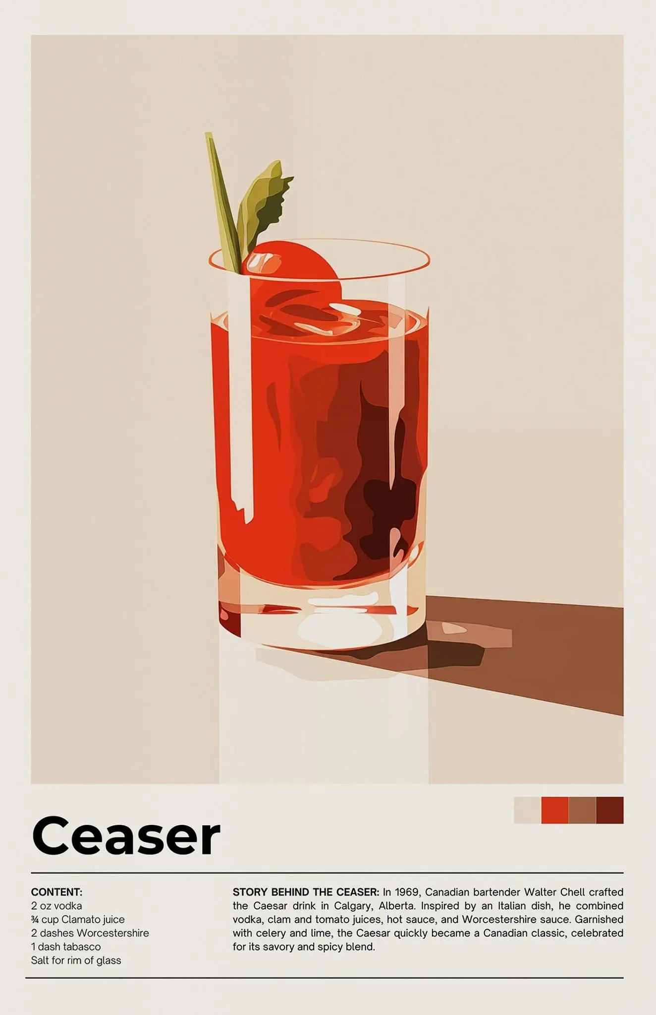 Nostalgic Minimalist Cafe Posters