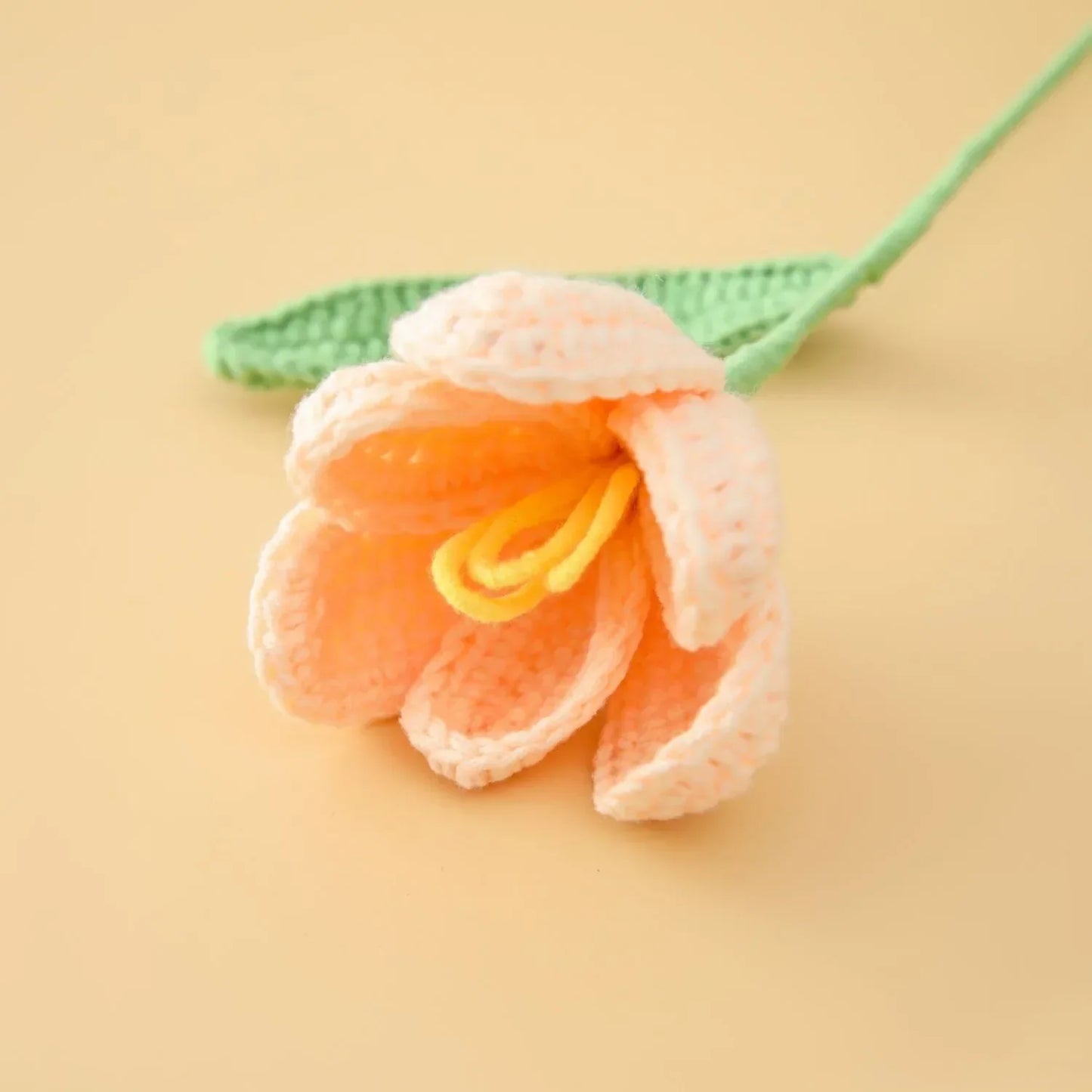 Vintage Tulips Crochet Flowers Handmade