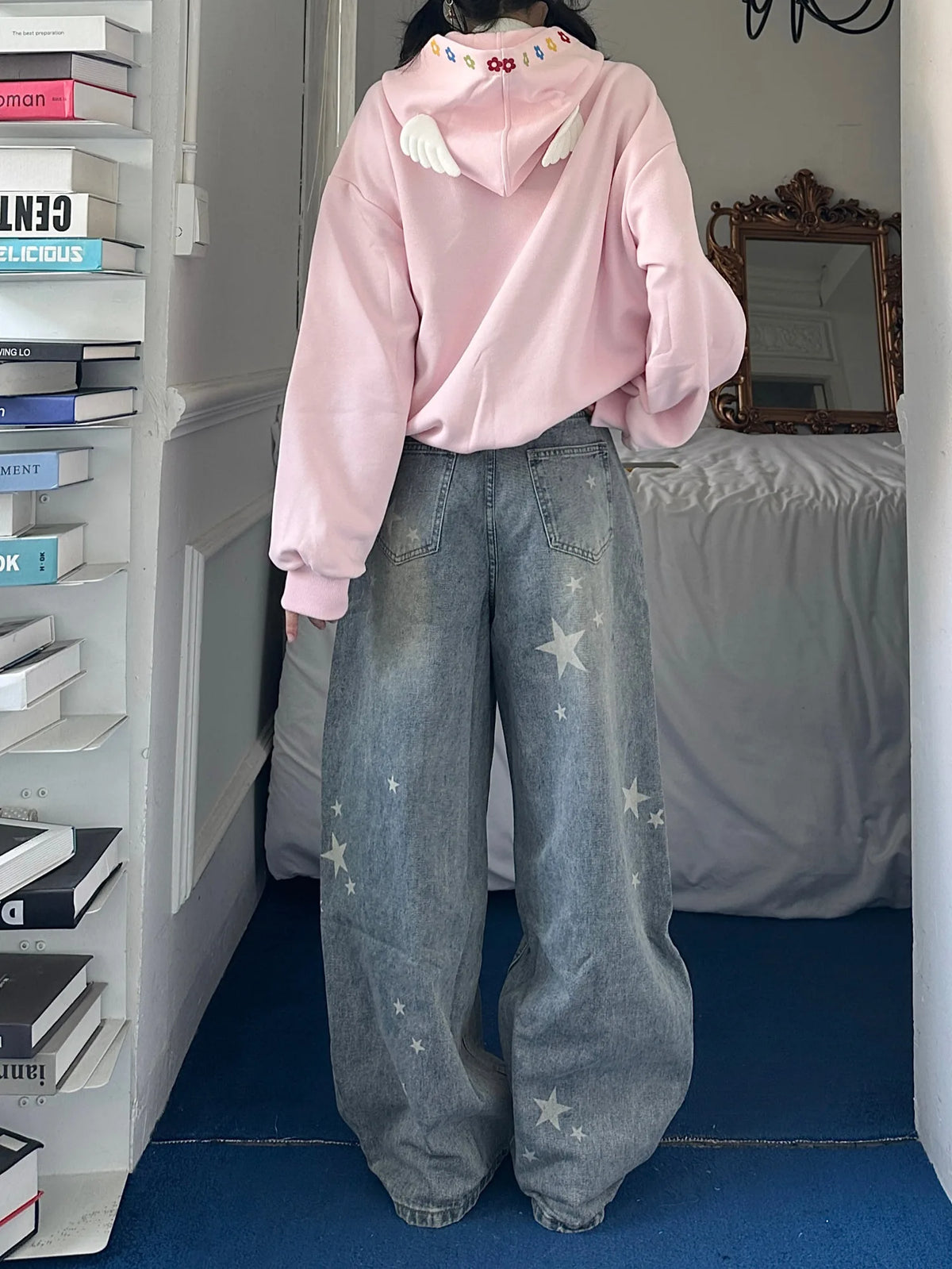 Y2K Star Baggy Jeans