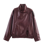Women's Faux Leather Black Jacket