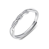 Vintage Shiny Sterling Couple Ring