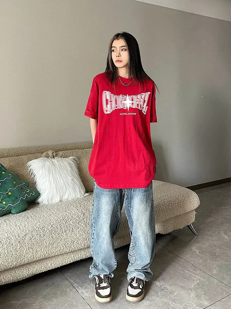 Y2K Star Oversized T-shirt