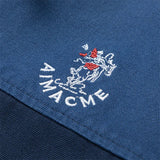 Vintage Japanese Workwear Blue Varsity Jacket