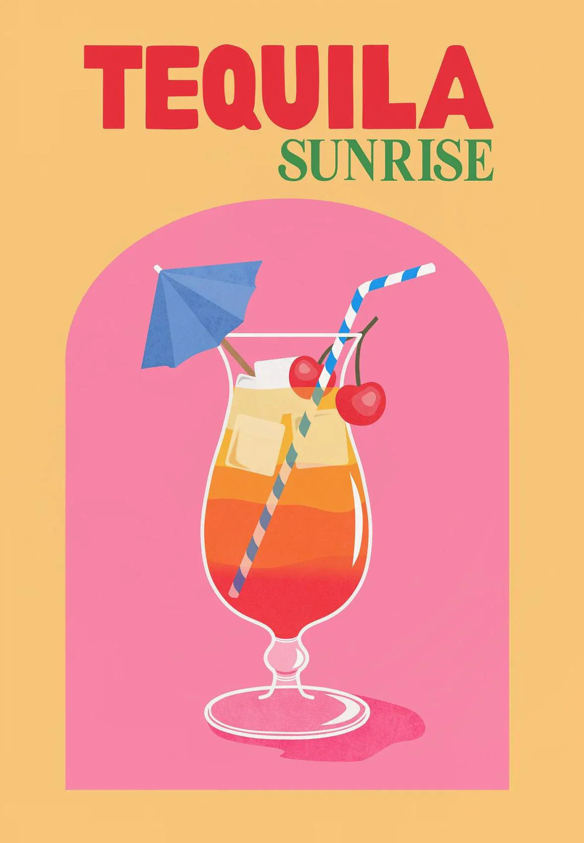 Colorful Cocktail Drinks Posters