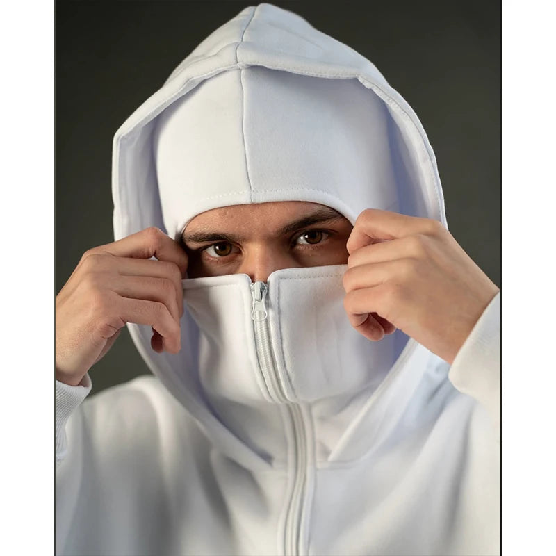 Street Vintage Face Mask Hoodie