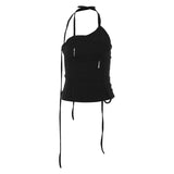 Y2K Sexy Bandage Halter Vintage T-Shirt