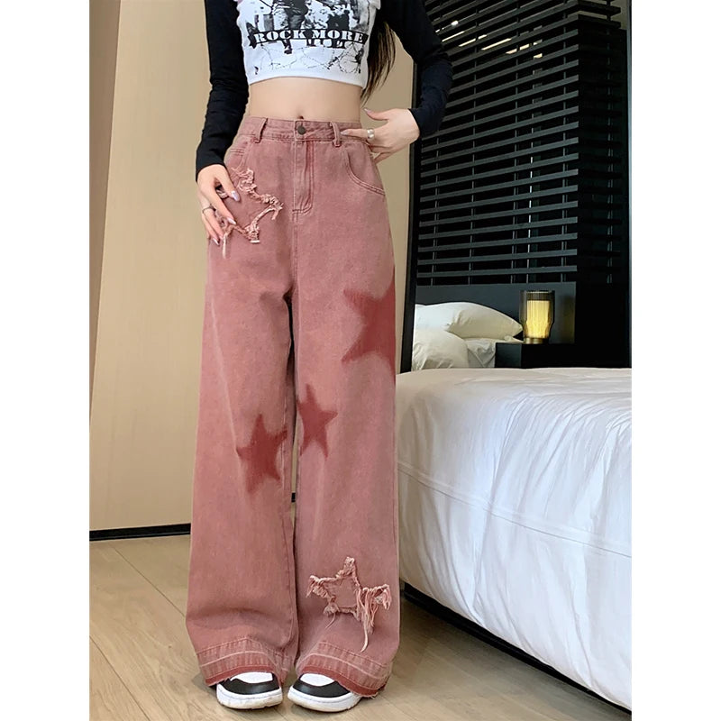 Y2K Star Denim Jeans