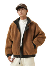 Fleece Bomber Puffer Jacket