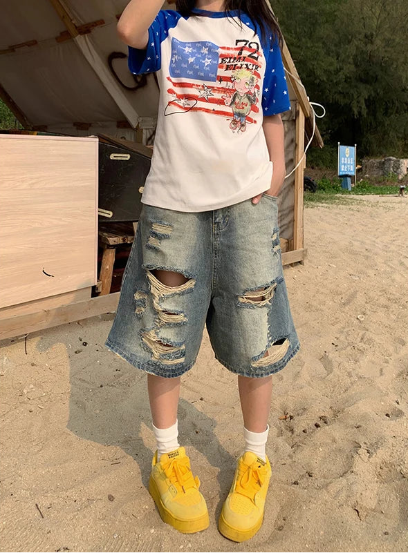 Summer Ripped Vintage Jorts