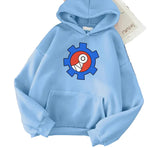 Vibrant Yellow Anime Skater Hoodie