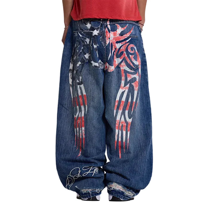 Vintage Wings High Waisted Jeans