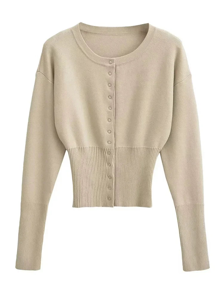 Corporate Girlie Ribbed Cardigan