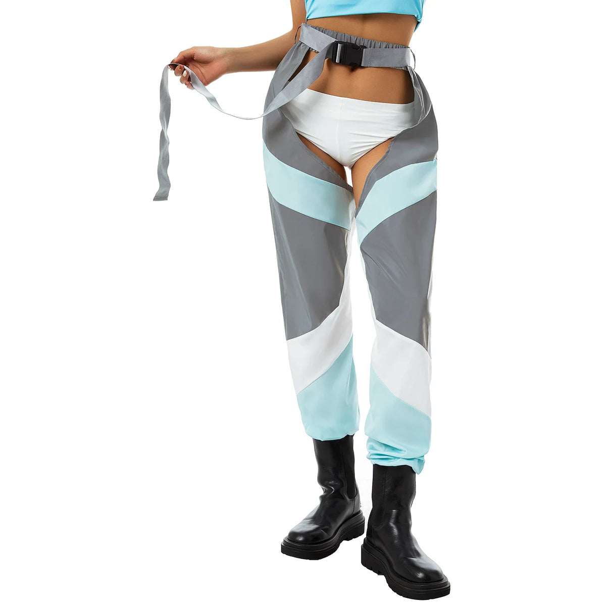 Y2K Baddie Cut-Out Festival Pants